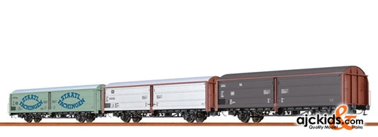 Brawa 48951 H0 Freight Car Hbis DB IV [set of 3]