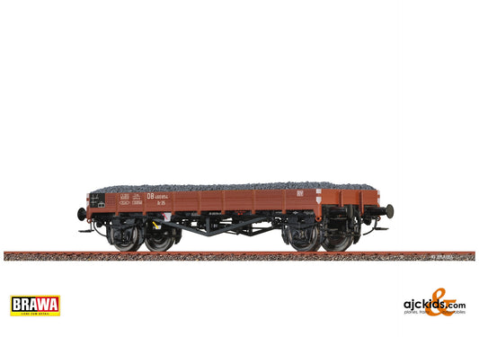 Brawa 49358 H0 Flat Car Xr35 DB, with gravel freight at Ajckids. MPN: 4012278493589