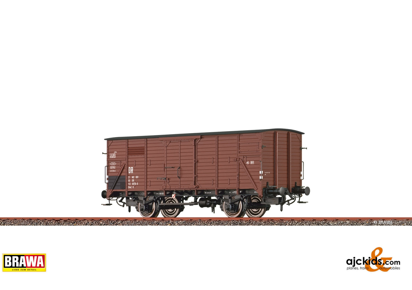 Brawa Freight Car Gw (G) DR, Era IV 38.61 at Ajckids.com