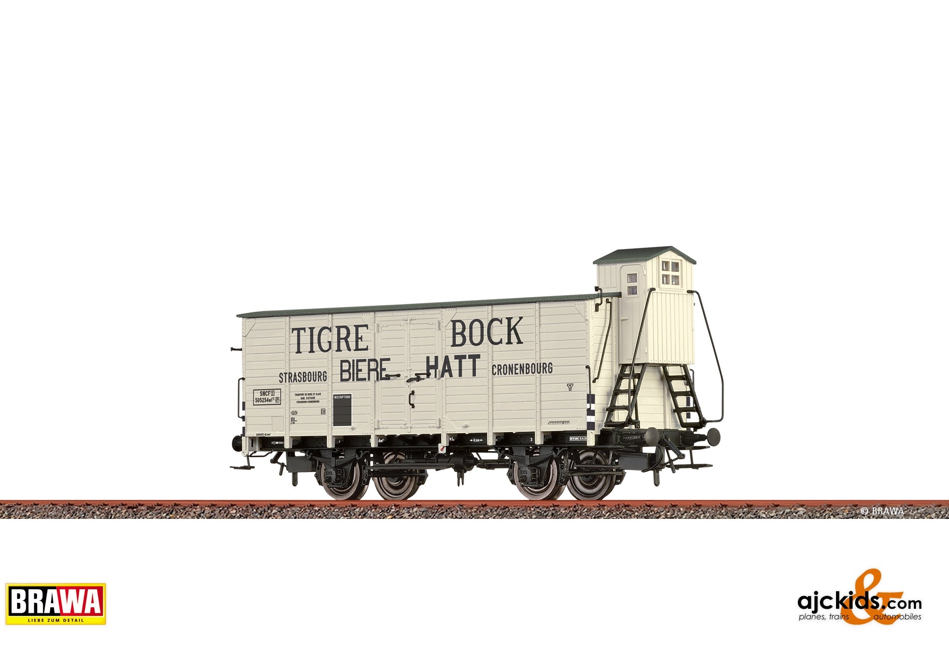 Brawa Freight Car wf² SNCF, Era II, Tigre Bock 38.61 at Ajckids.com