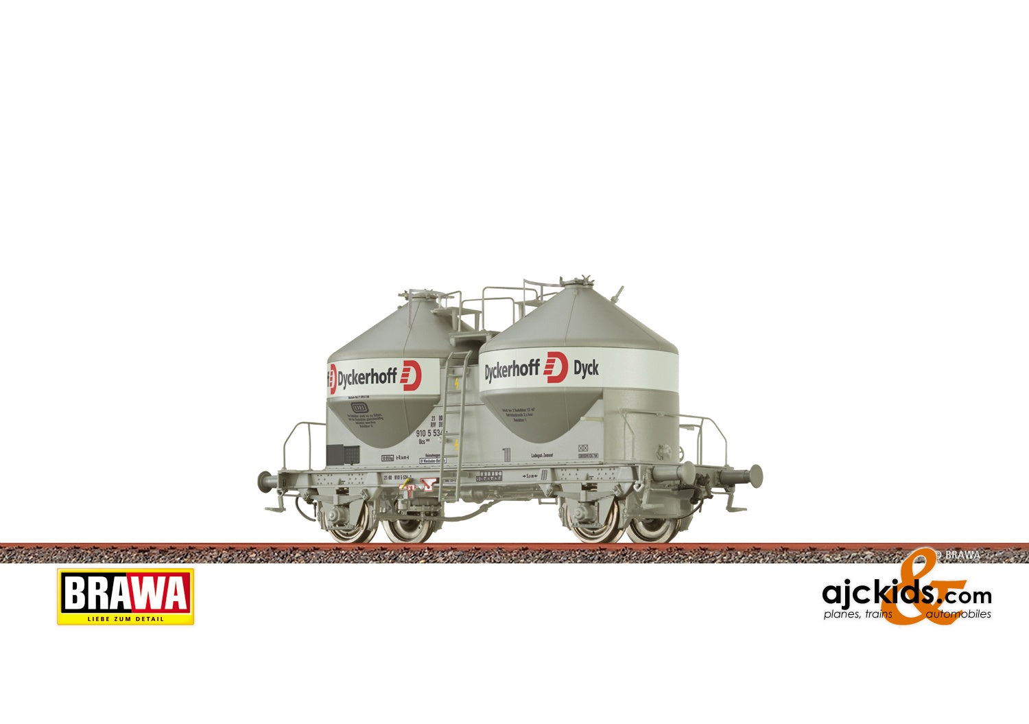 Brawa 50536 - H0 Freight Car Ucs 908 DB, IV, Dyckerhoff