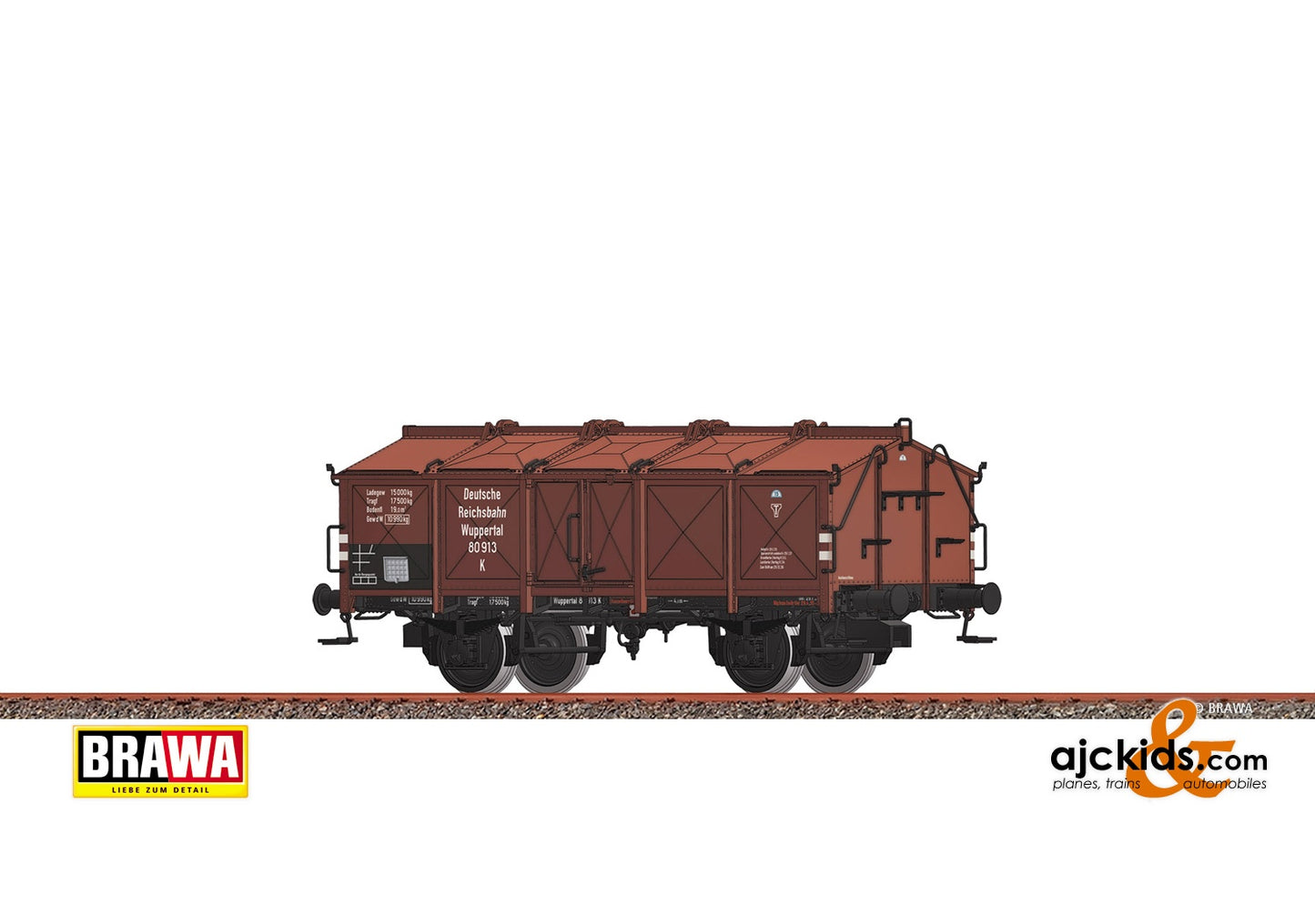 Brawa 50539 - H0 Freight Car K Wuppertal DRG, II