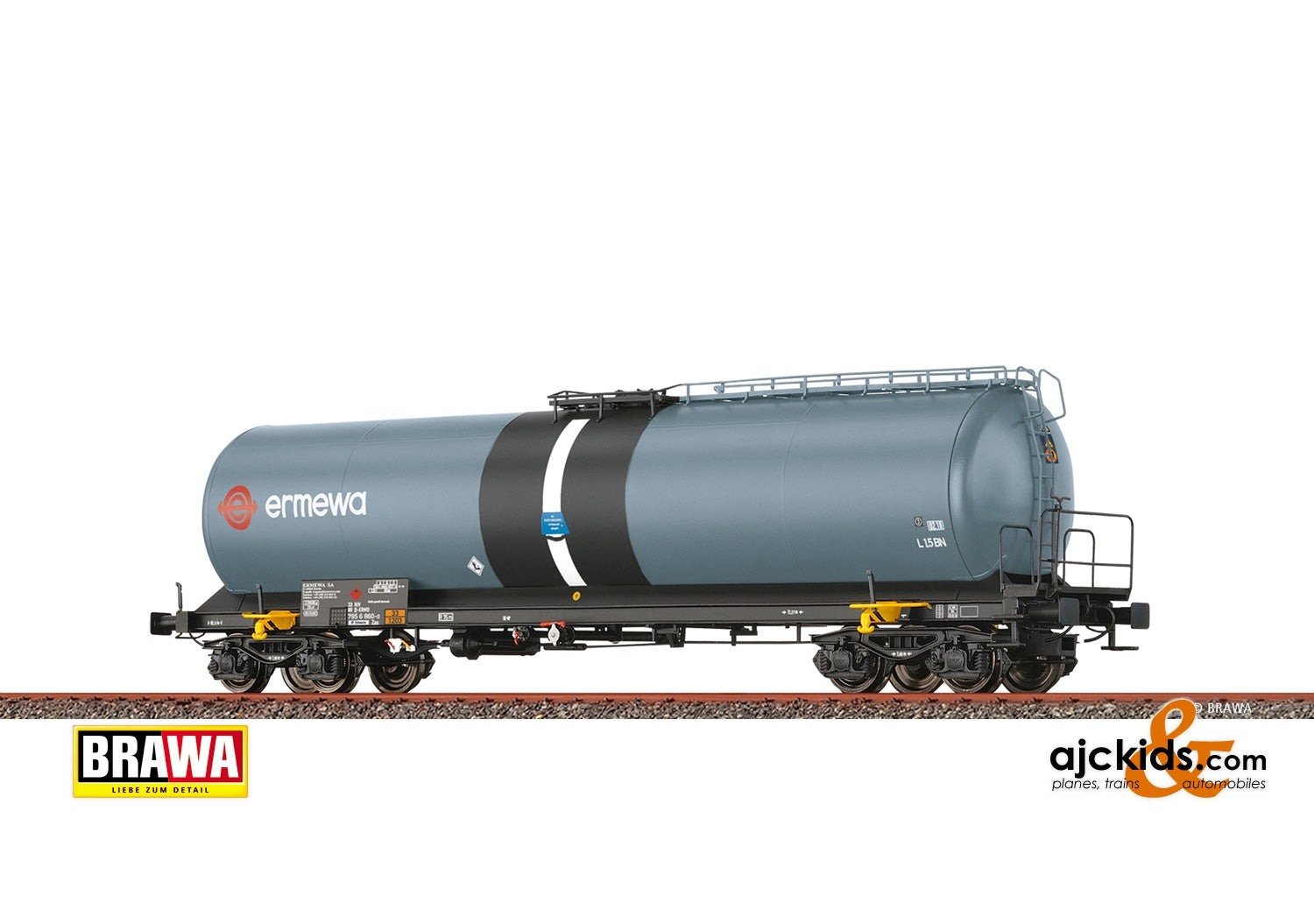 Brawa 50563 - H0 Tank Car Zas, VI, ERMEWA