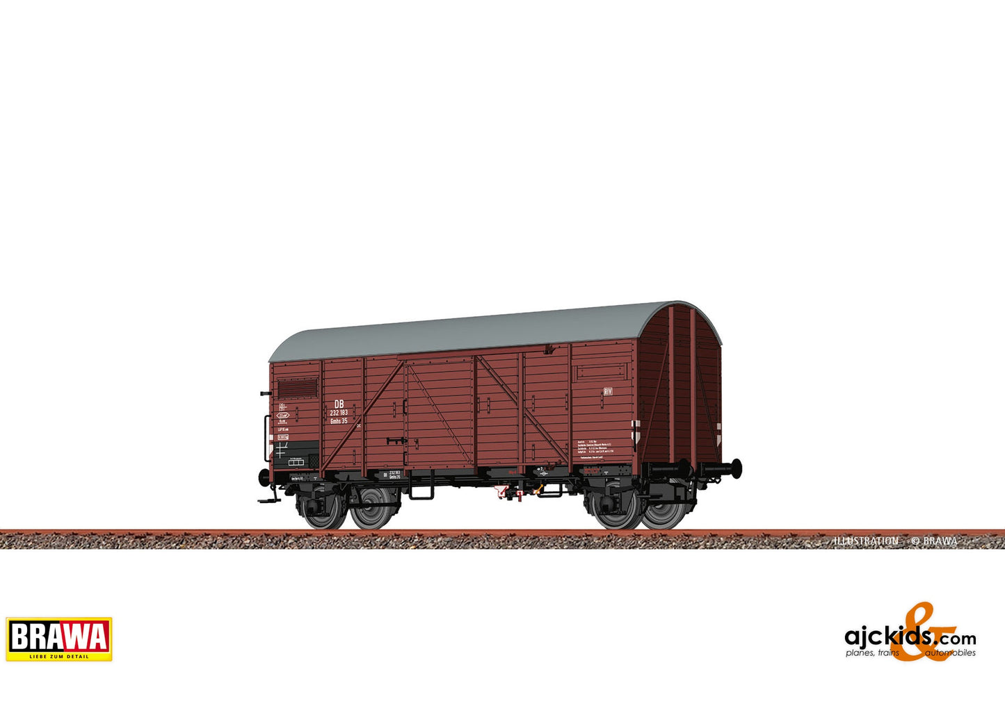 Brawa Freight Car Gmhs 35 DB, Era III 41.97 at Ajckids.com