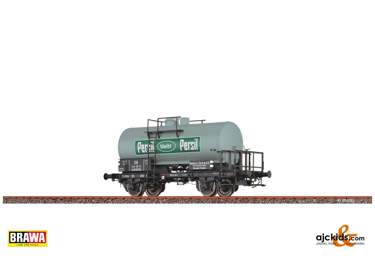 Brawa 50754 H0 Tank Car 2-axle Z [P] "Persil" DB at Ajckids. MPN: 4012278507545