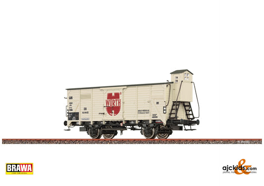 Brawa 50954 H0 Covered Freight Car G10 "Würth" DB at Ajckids. MPN: 4012278509549