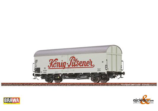 Brawa 50982 H0 Covered Freight Car Ibdlps383 "König Pilsener" DB at Ajckids. MPN: 4012278509822