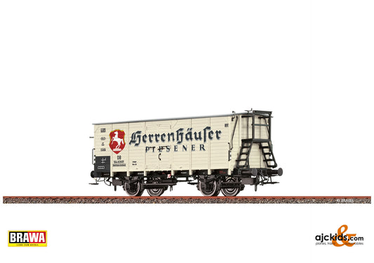Brawa 50986 H0 Covered Freight Car G10 "Herrenhäuser" DB at Ajckids. MPN: 4012278509860