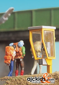 Brawa 5445 Telephone stand booth yellow