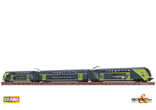 Brawa 64548 N TWINDEXX VARIO  Double-Deck Train NAH.SH, 3-unit at Ajckids. MPN: 4012278645483