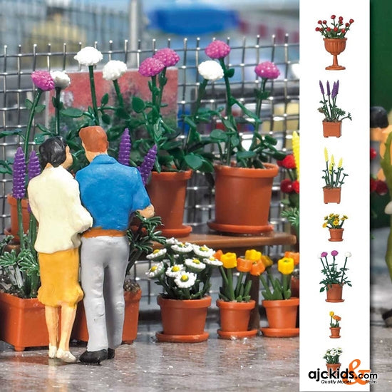 Busch 1209 - Flowerpots with Flowers 20/