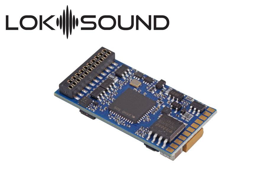 ESU 58419 - LokSound 5 DCC/MM/SX/M4 “Blank decoder”, 21MTC, Retail, with Speaker 11x15mm, gauge: 0, H0
