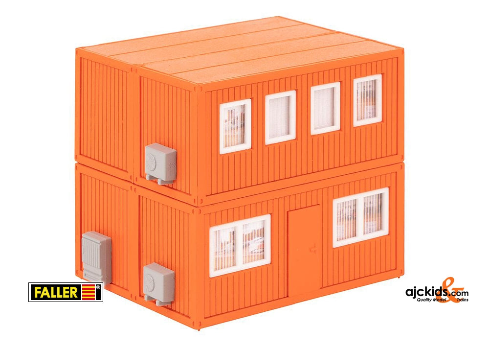 Faller 130135 - 4 Building site containers, orange