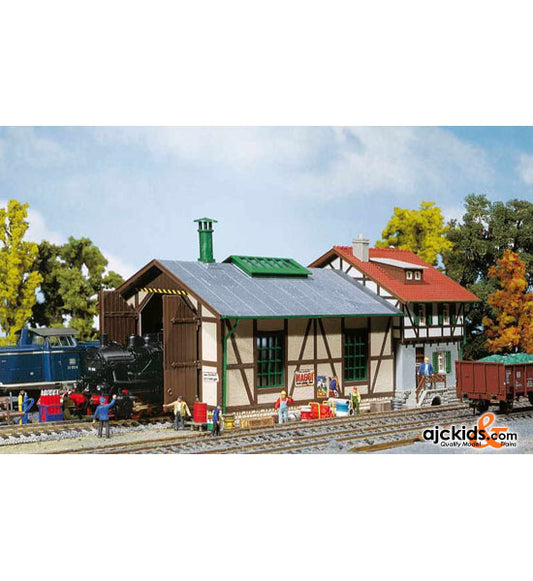 Faller 131287 - Small Engine Shed with House