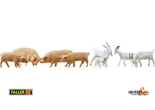 Faller 154008 - 8 Goats + 7 Pigs