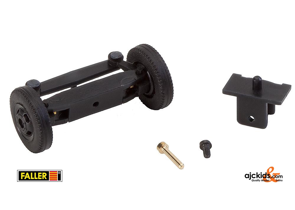 Faller 163011 - Front axle, completely assembled for classic lorries (with wheels)