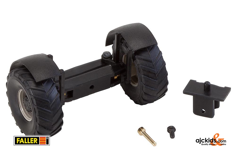 Faller 163013 - Front axle, completely assembled for tractors (with wheels)