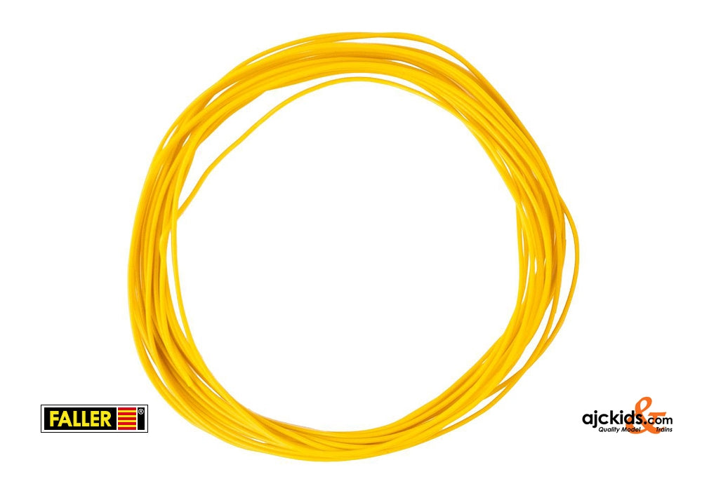 Faller 163785 - Stranded wire 0.04 mm², yellow, 10 m