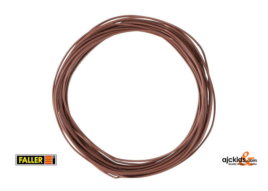 Faller 163788 - Stranded wire 0.04 mm², brown, 10 m