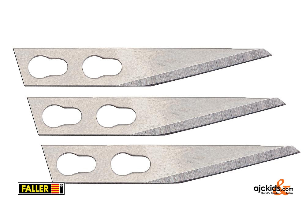 Faller 170682 - 3 Spare Blades for modeler's knife no. 170687