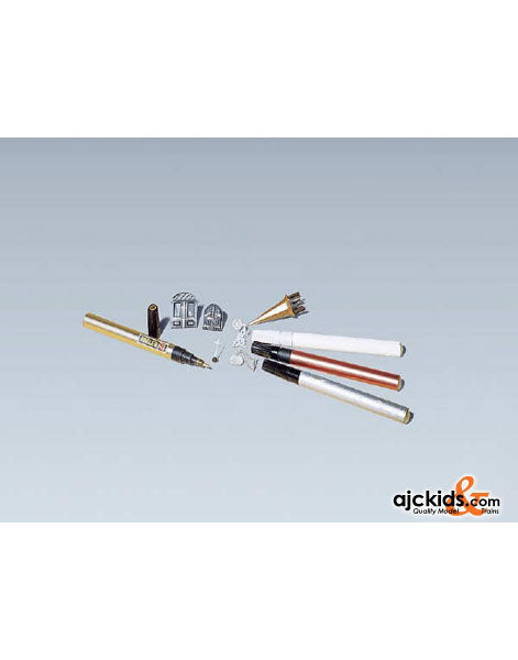 Faller 170691 - Metallic paint pens, 4 Pieces