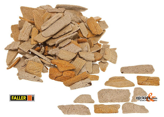 Faller 170909 - Natural stone, Quarried stone, ochre, 350 g