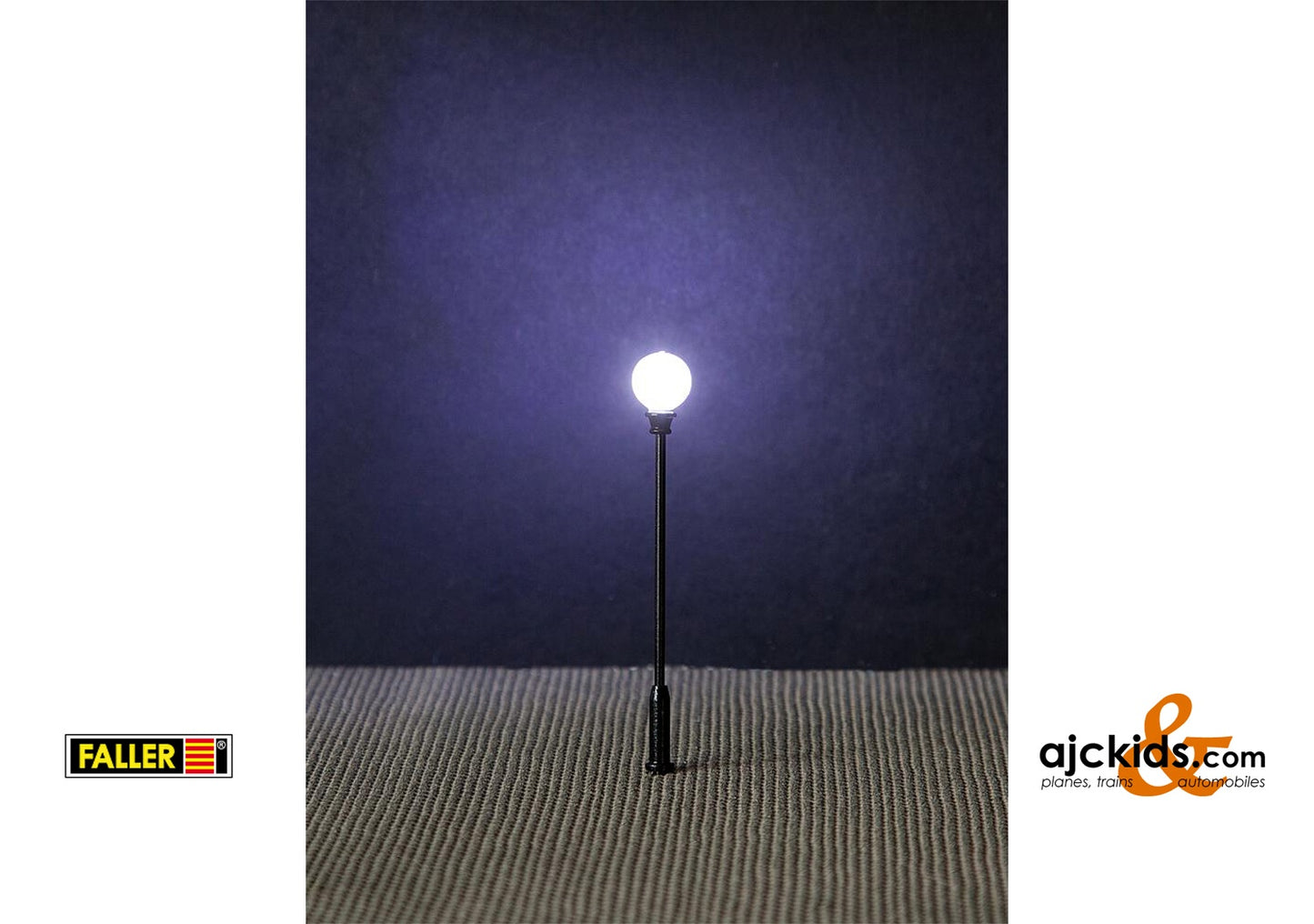 Faller 180104 - LED Park light, pole-top ball lamp, 3 pcs.