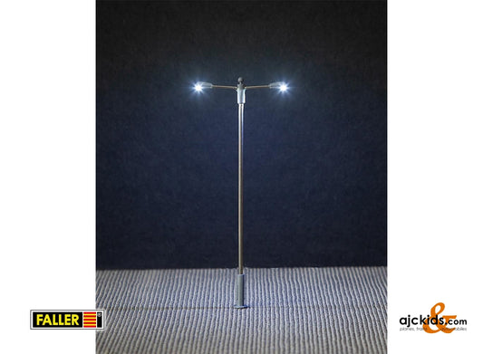 Faller 180203 - LED Street lighting, pole-integrated lamp, two arms