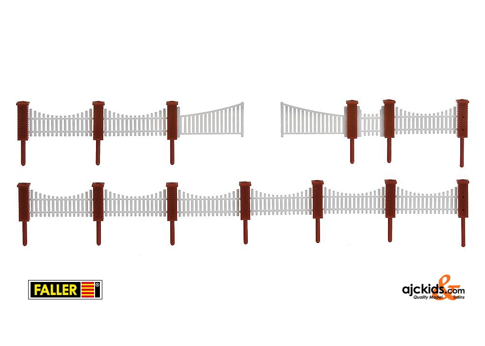Faller 180429 - Front garden fencing, 385 mm