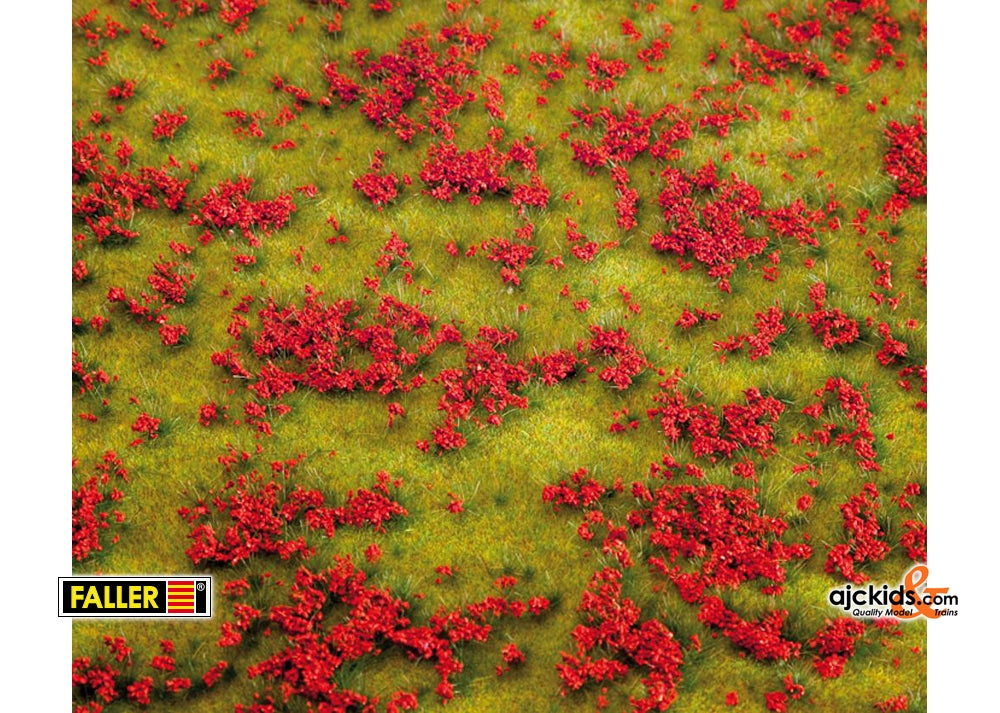 Faller 180460 - PREMIUM Landscape segment, Flowering meadow, red