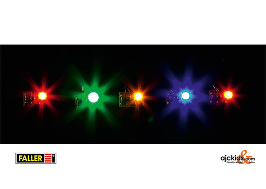 Faller 180652 - 5 LEDs, in different colors