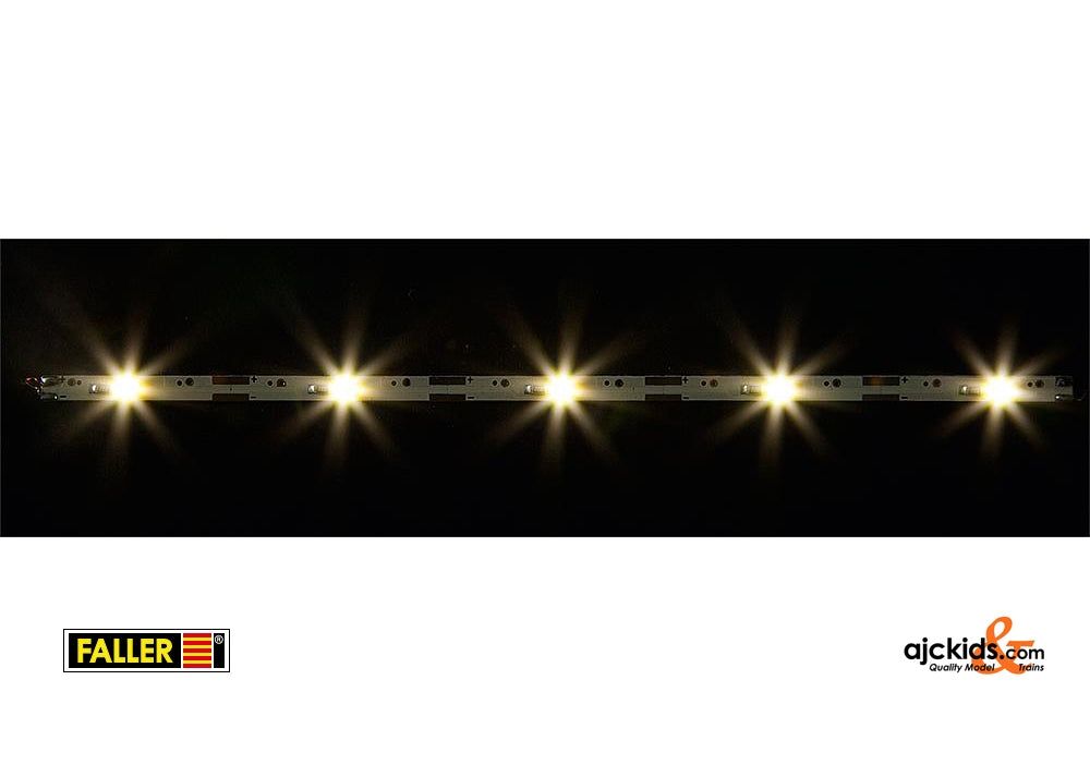 Faller 180654 - 2 LED bar spotlights, warm white, each 180 mm