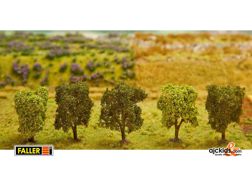 Faller 181218 - Decidious Trees  5 Pieces