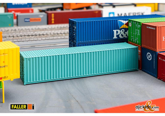 Faller 182103 - 40' Container, green at Ajckids.com
