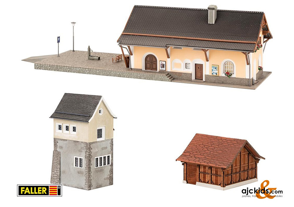 Faller 190059 - Susch Railway station set at Ajckids.com