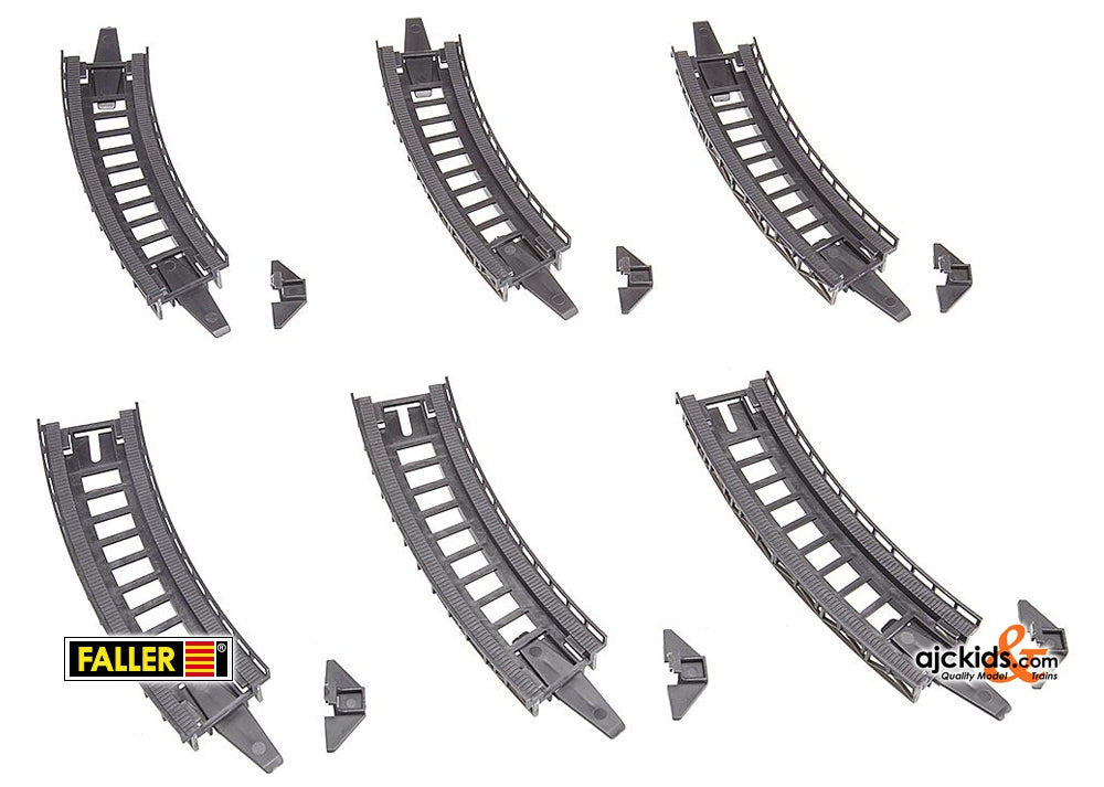 Faller 222543 - 6 Track beds, curved