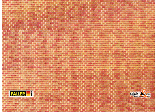 Faller 222568 - Wall card, Red brick