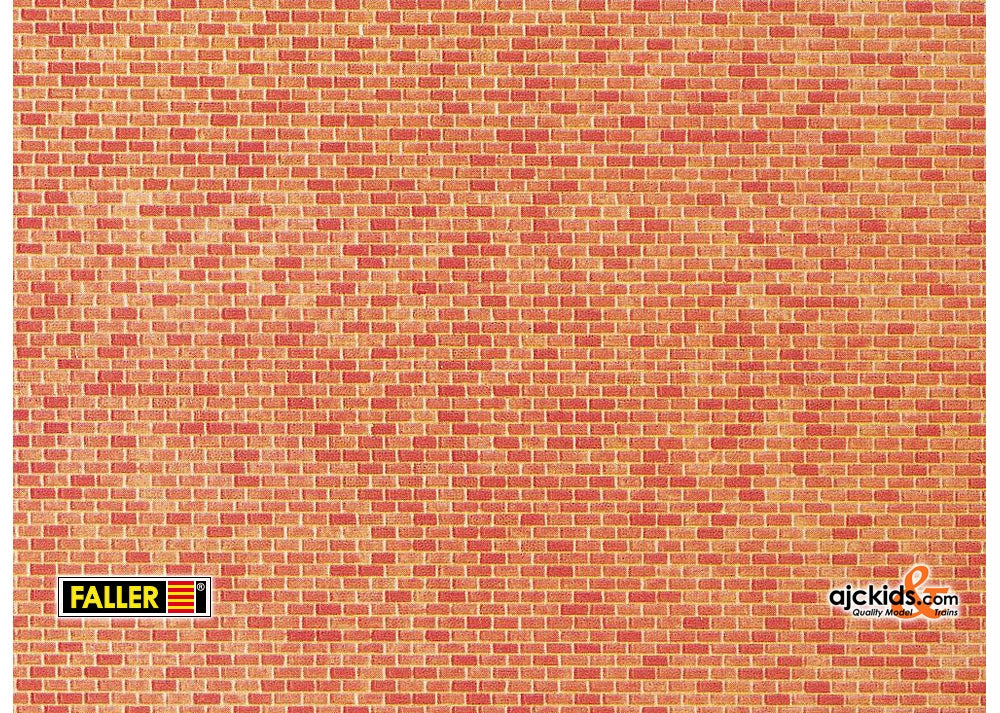 Faller 222568 - Wall card, Red brick