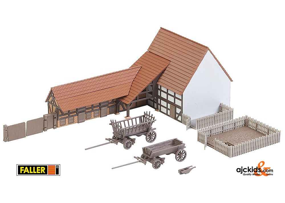 Faller 232371 - Agricultural building with accessories