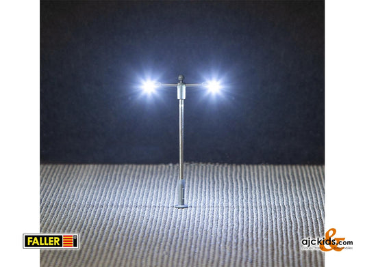 Faller 272223 - LED Street lighting, pole-integrated lamp, two arms