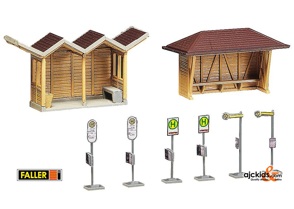 Faller 272534 - 2 Bus stop shelters