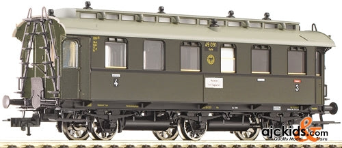 Fleischmann 506411 3-axle 3/4 Class coach type CD 3 itr pr 07a DRG