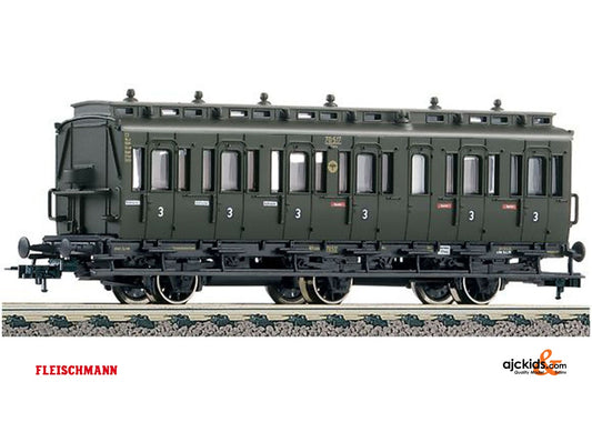 Fleischmann 507054 3-axle 3rd class compartment car without brakemans cab