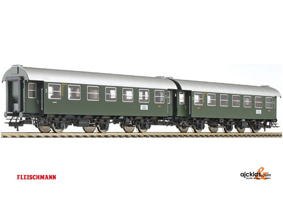 Fleischmann 509801 two 3-axle 3rd class coaches DB
