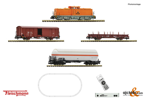 Fleischmann 5170001 - z21 start Digitalset: Diesel locomotive class 111 with goods train, DR at Ajckids.com