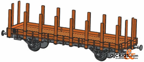 Fleischmann 520901 Stake wagon, type R 02 (Prussian) of the DB.