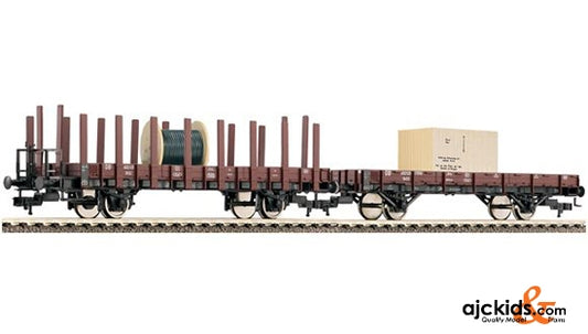 Fleischmann 520956 2-teiliges Set Rungenwagen Bau