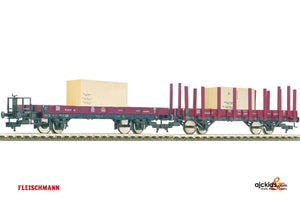 Fleischmann 520957 2-teiliges Set Rungenwagen Bau