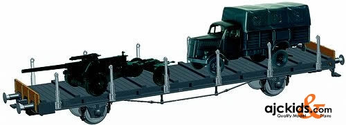 Fleischmann 523608 Flat wagon S14 w. mini tank