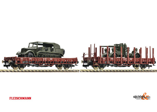 Fleischmann 525603 2-piece set Stake wagons Stuttgart - Wehrmacht